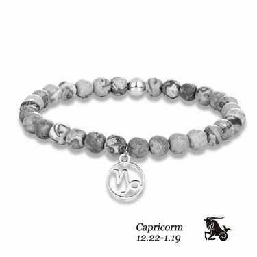 Healing Black Veined Jasper Astrology Bracelet-Your Soul Place